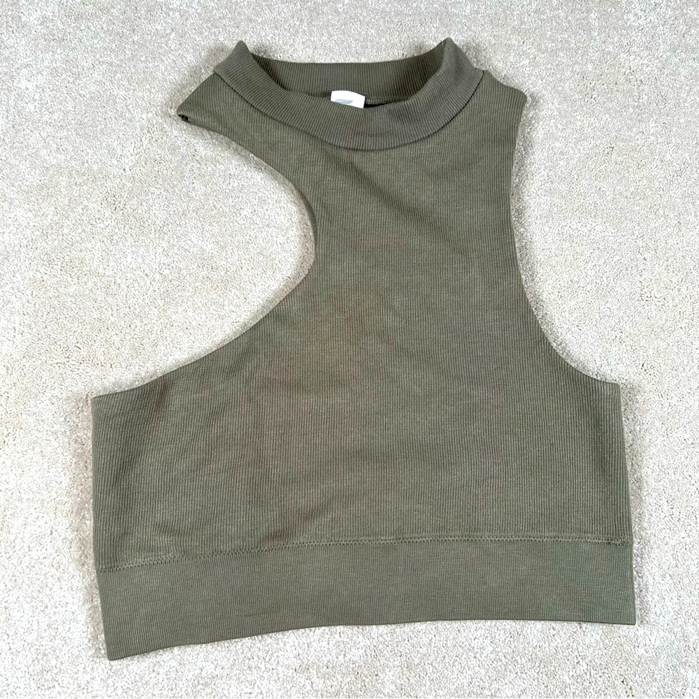 Fabletics Coco Seamless Midi Bra Tank Sleeveless‎ Stretch Crew Neck X Large